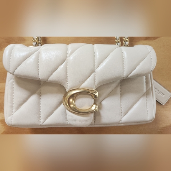 Coach Quilted Tabby 20 In Chalk - Picture 3 of 16